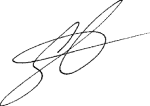 Signature de la direction